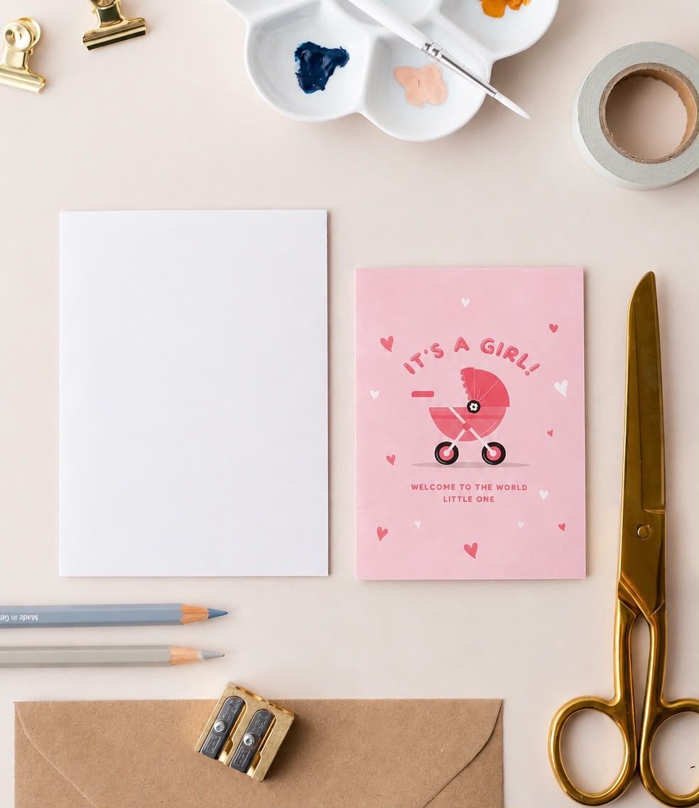 It's A Girl Card