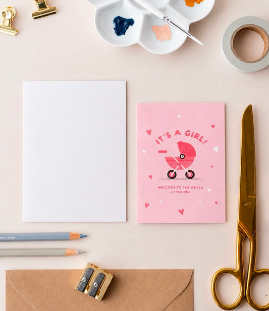 It's A Girl Card